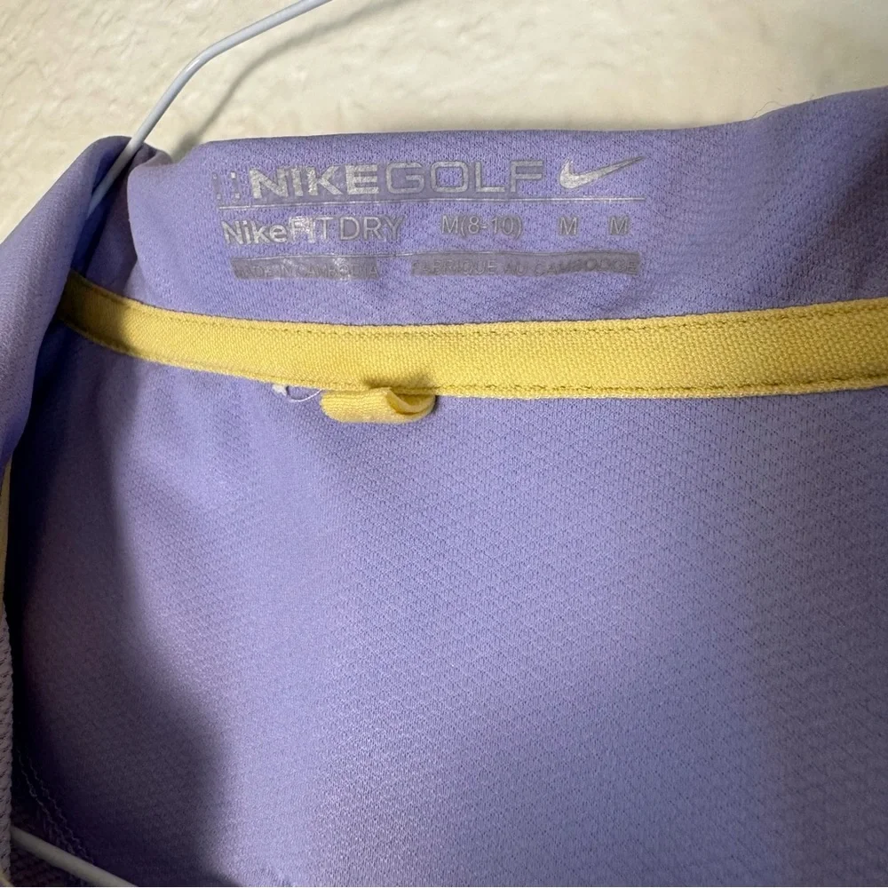 Womens Golf Tennis shirt Lavender Nike Dry Fit Sz M - Picture 4 of 5